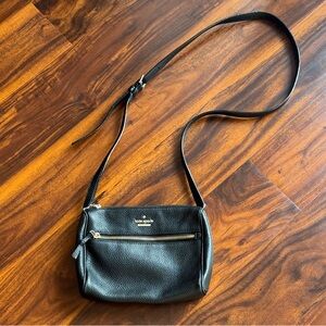 Kate Spade Black Pebbled Leather Crossbody